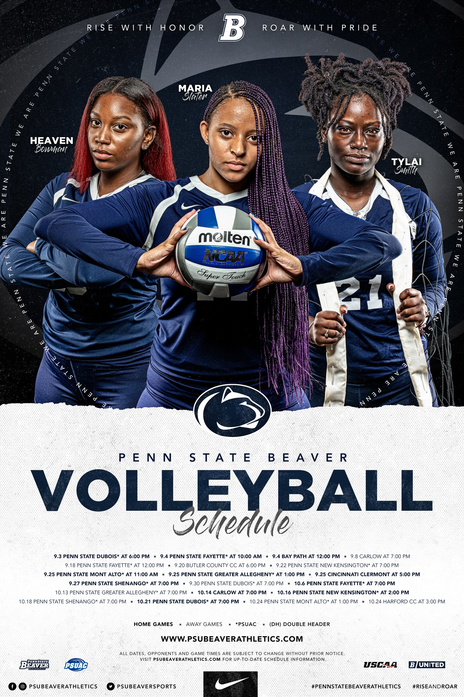 Women's Volleyball Team Poster